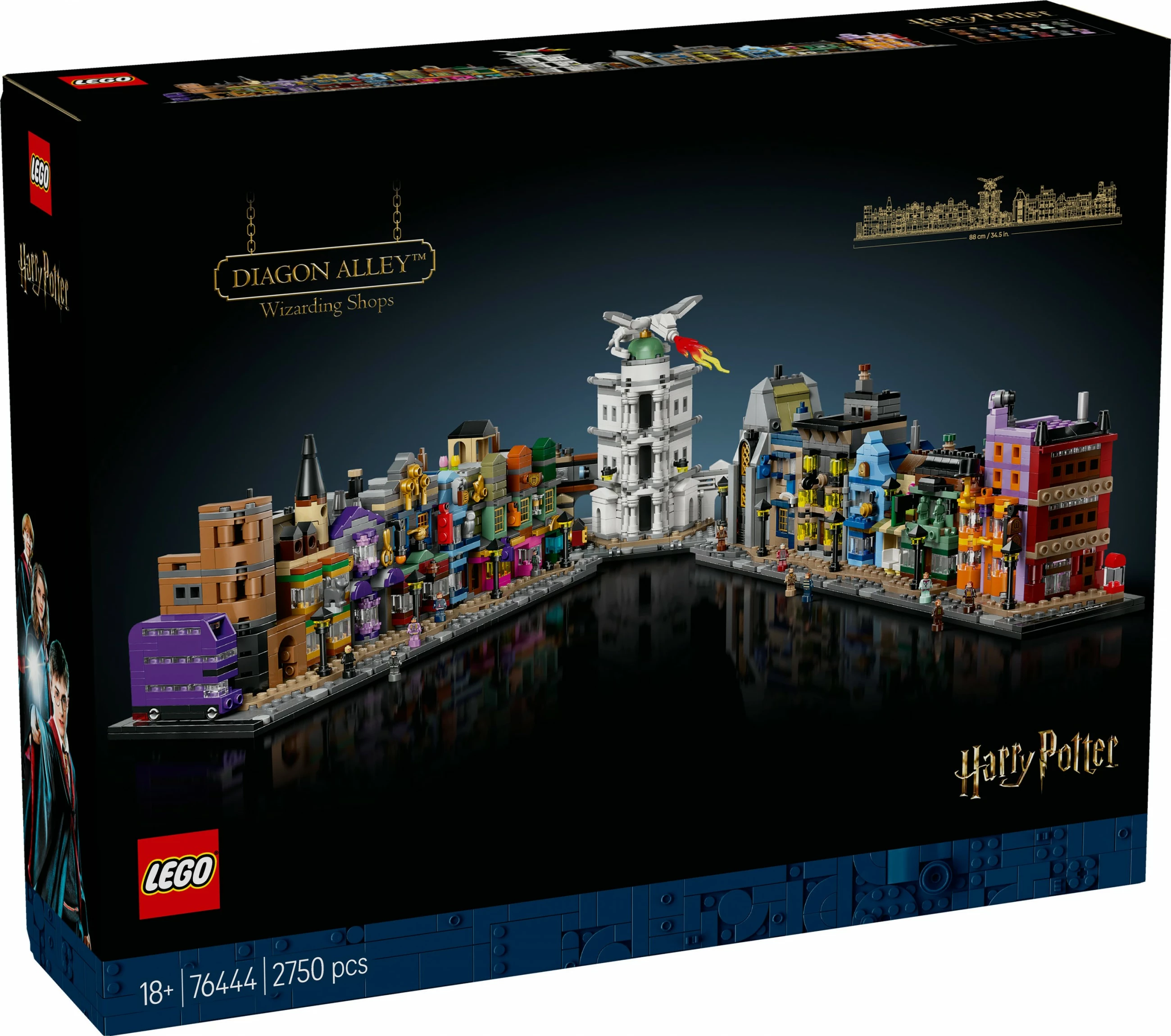 Set za sestavljanje Die Zauberläden der Winkelgasse LEGO Harry Potter, večbarven