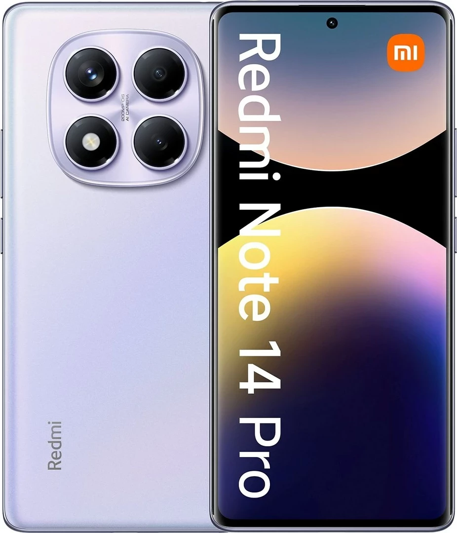 Pametni telefon Xiaomi Redmi Note 14 Pro, 6,67", 8+256 GB, vijoličen