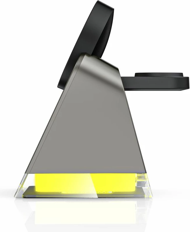 Brezžični polnilec 3-v-1 z MagSafe Tech-Protect QI15W-A43, za Apple, črn