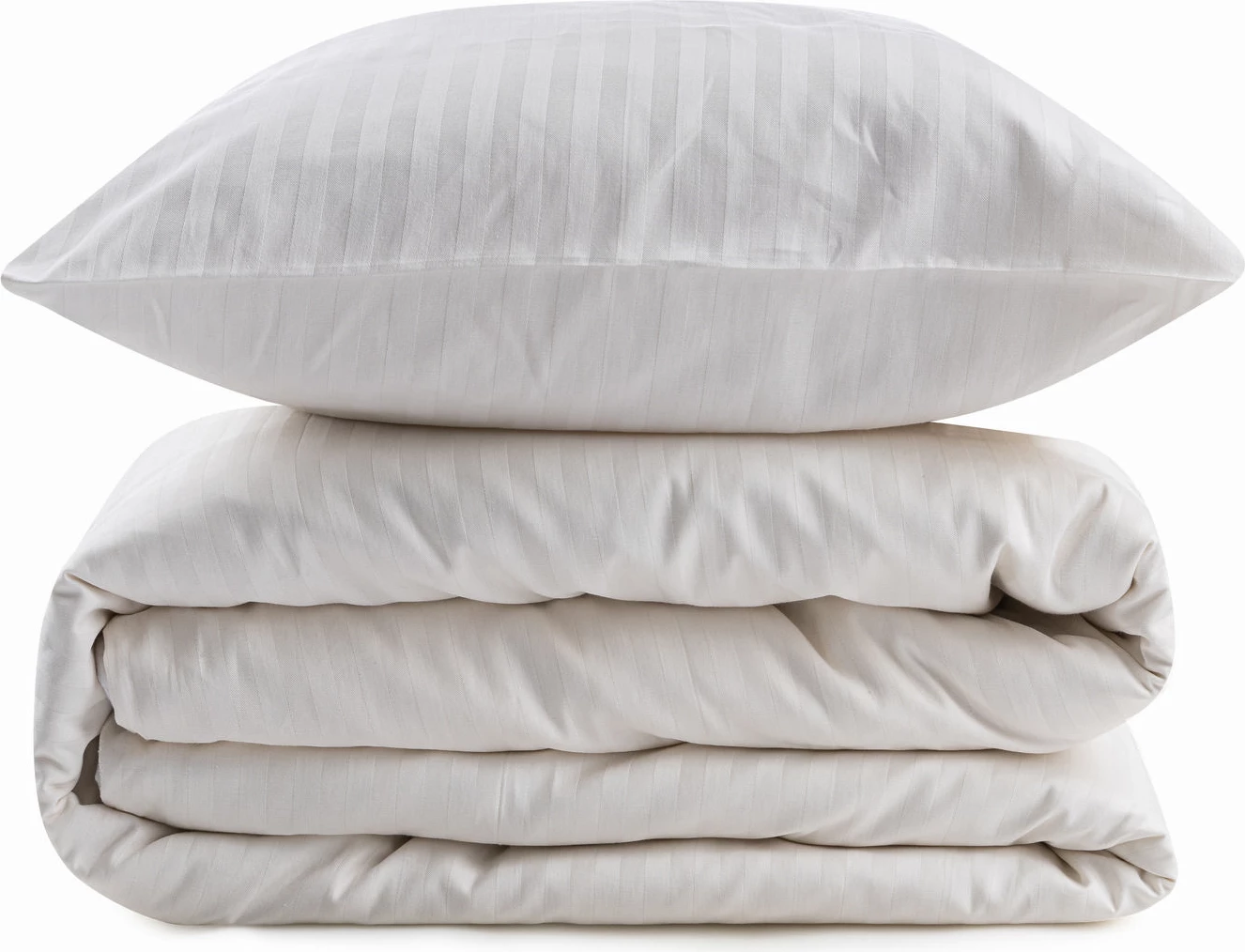 Komplet prevlek za odejo za eno osebo, kremna, L'essentiel Lilyum