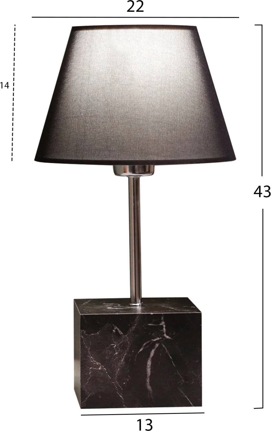 Dekorativna namizna svetilka FH7594.02 13x13x43 cm