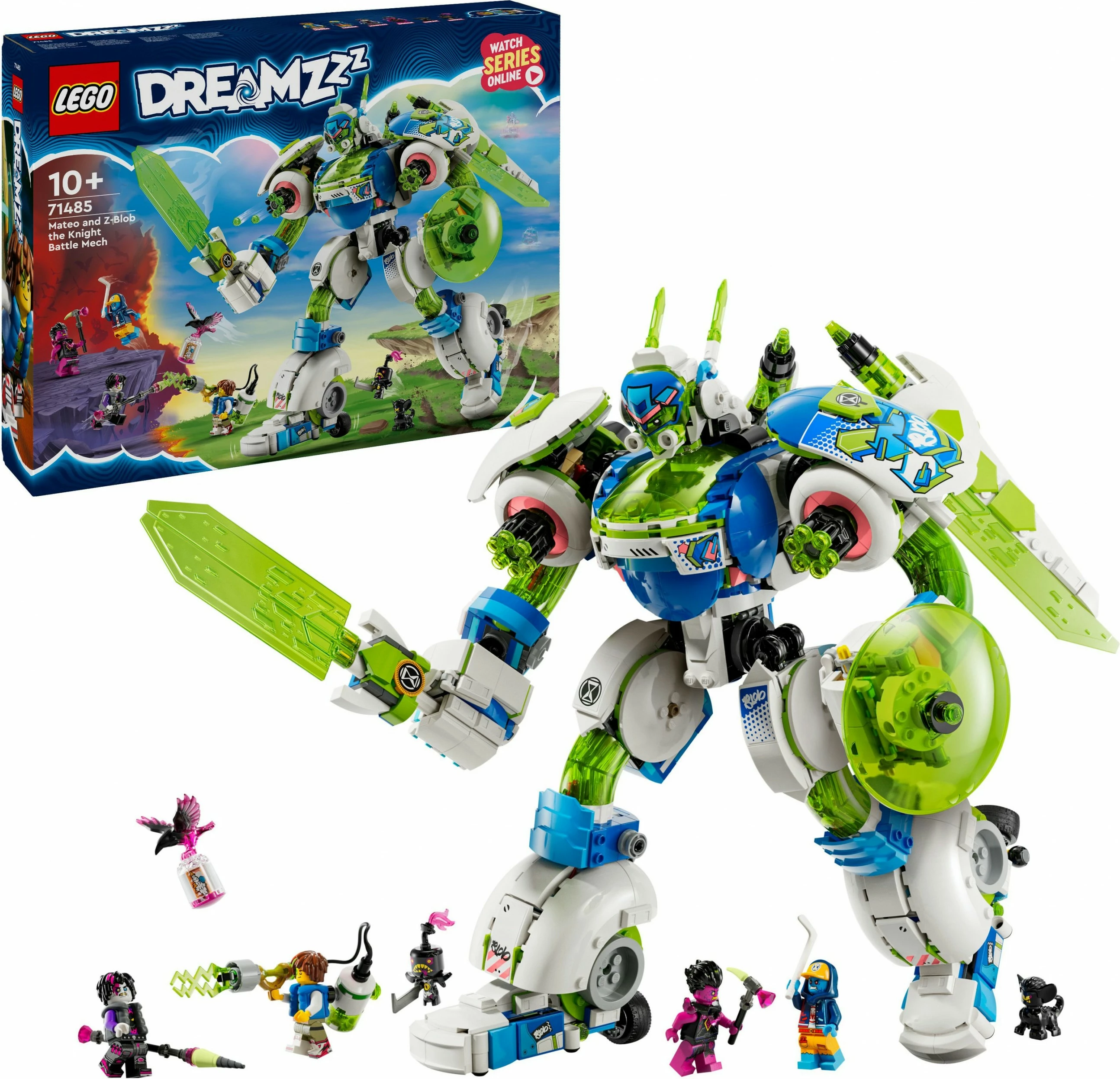 Gradbeni set DreamZzz Mateo in Z-Blob Mech Grelec LEGO 71485, večbarven