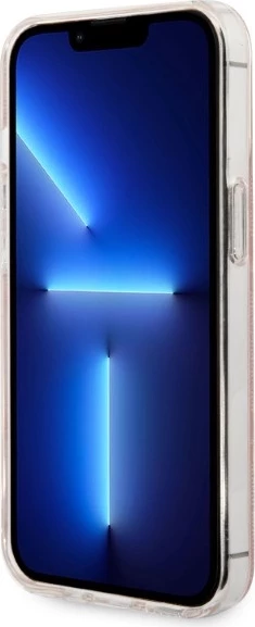 Ovitek za telefon in brezžični polnilec za iPhone 13 Pro Max, Guess GUBPP13XH4EACSP, roza