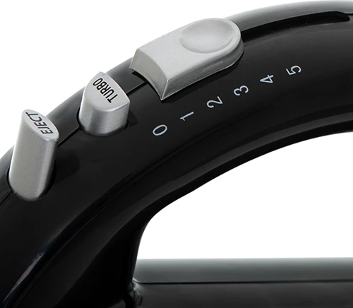 Ročni mešalnik, 300 W, 5 hitrosti, Turbo, z metlicami in kavlji iz nerjavečega jekla, Adler CR 4218, črn