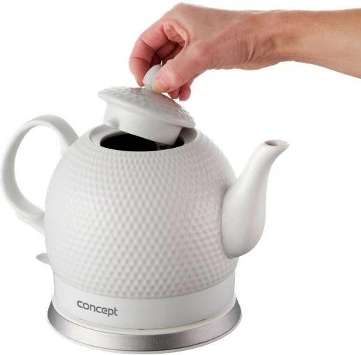 Keramični električni ibrik Concept RK0050, 1,2 L, bel