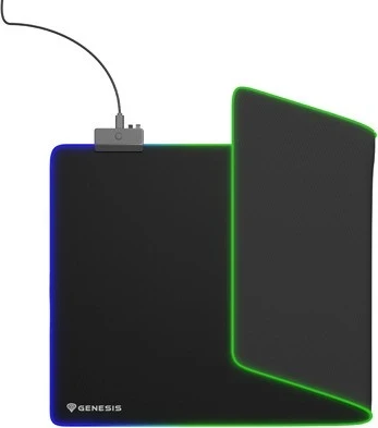 Velika podloga za miško Genesis Boron 500 XXL RGB, črna