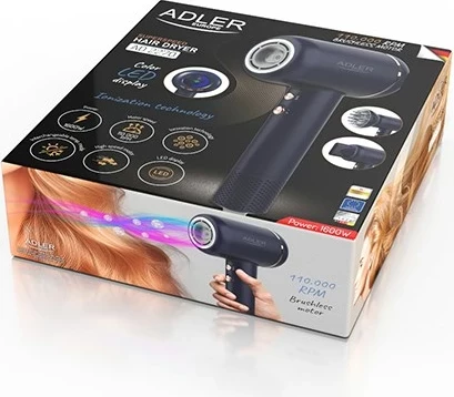 Sušilnik las, Adler AD 2270B, 1600 W, moder