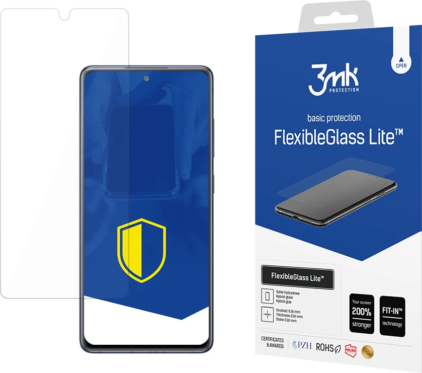 Hibridno zaščitno steklo za zaslon, FlexibleGlass Lite 3mk, za Samsung Galaxy M51, prozorno