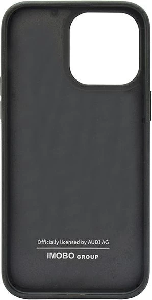 Športen zaščitni ovoj z ogljikovim vzorcem Audi za iPhone 14 Pro Max 6,7", črn