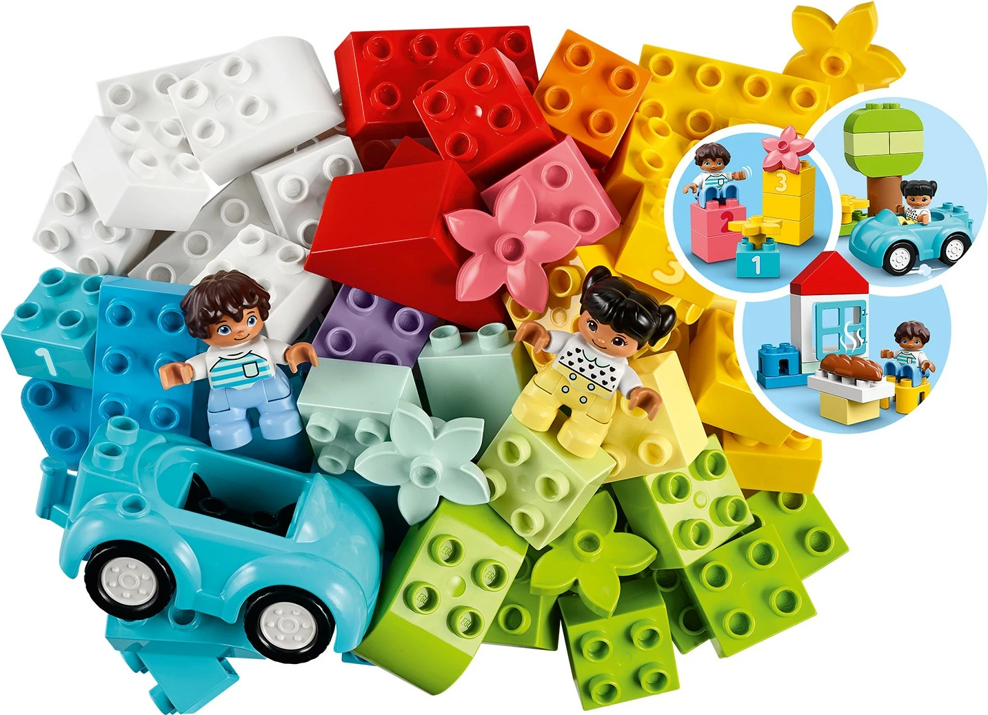 Klasni komplet LEGO DUPLO Brick Box 10913, 65 kosov, večbarven