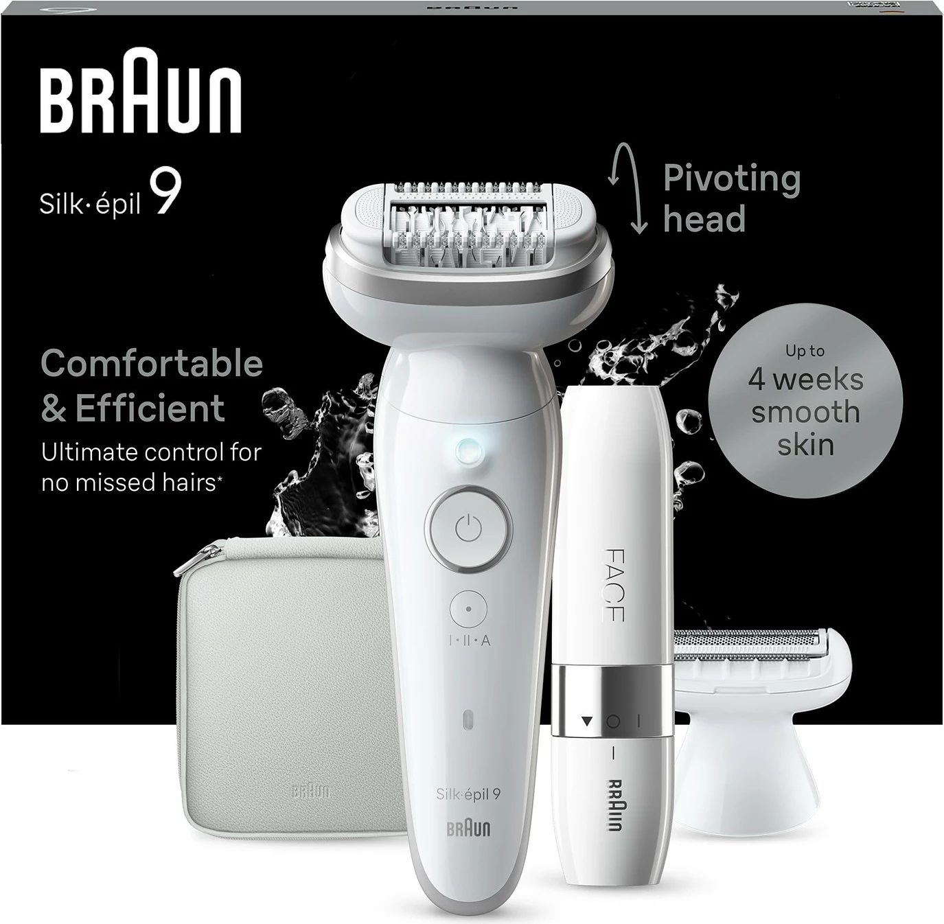 Epilator s 40 pincetami MicroGrip, Braun Silk-épil 9 9-341, bel