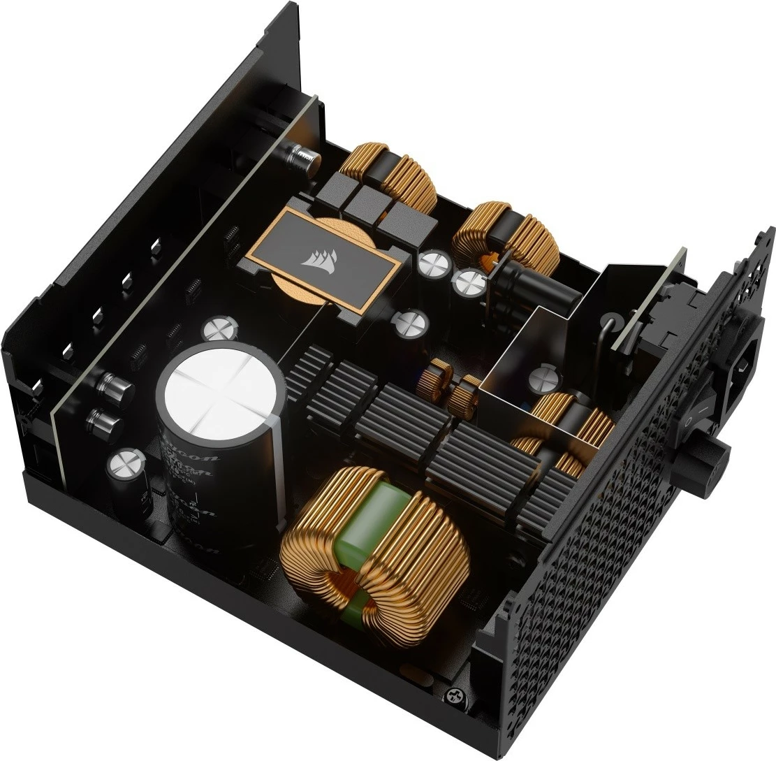 Modularni napajalnik 1000 W Corsair RM1000x, 80 PLUS Gold, črn