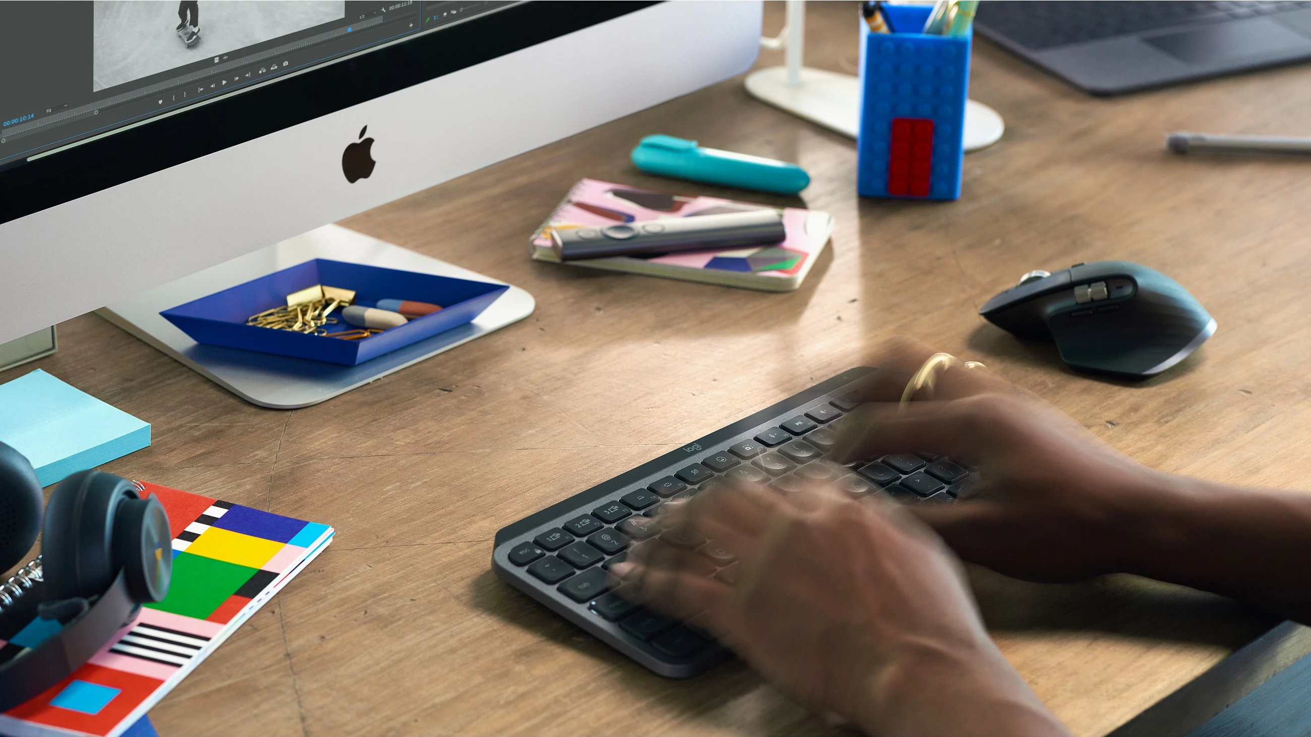 Mini tastatura Logitech MX Keys Mini, brez brezžična, LED, QWERTY, grafit