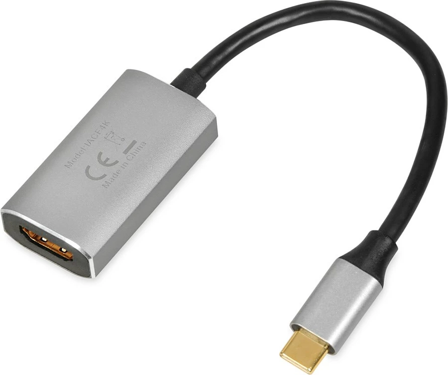 Adapter kabel iz USB-C na HDMI, iBox IACF4K, srebrn