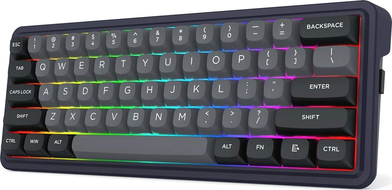 Mehanična tipkovnica Redragon Draconic V2 K730GB-RGB-PRO, 61 tipk, RGB, brezžična/žična, črna