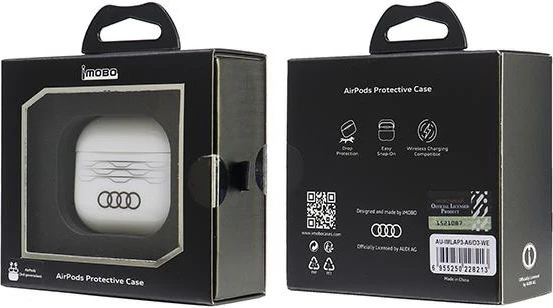 Ovitek za AirPods 3 Audi IML Geometric Pattern, bel