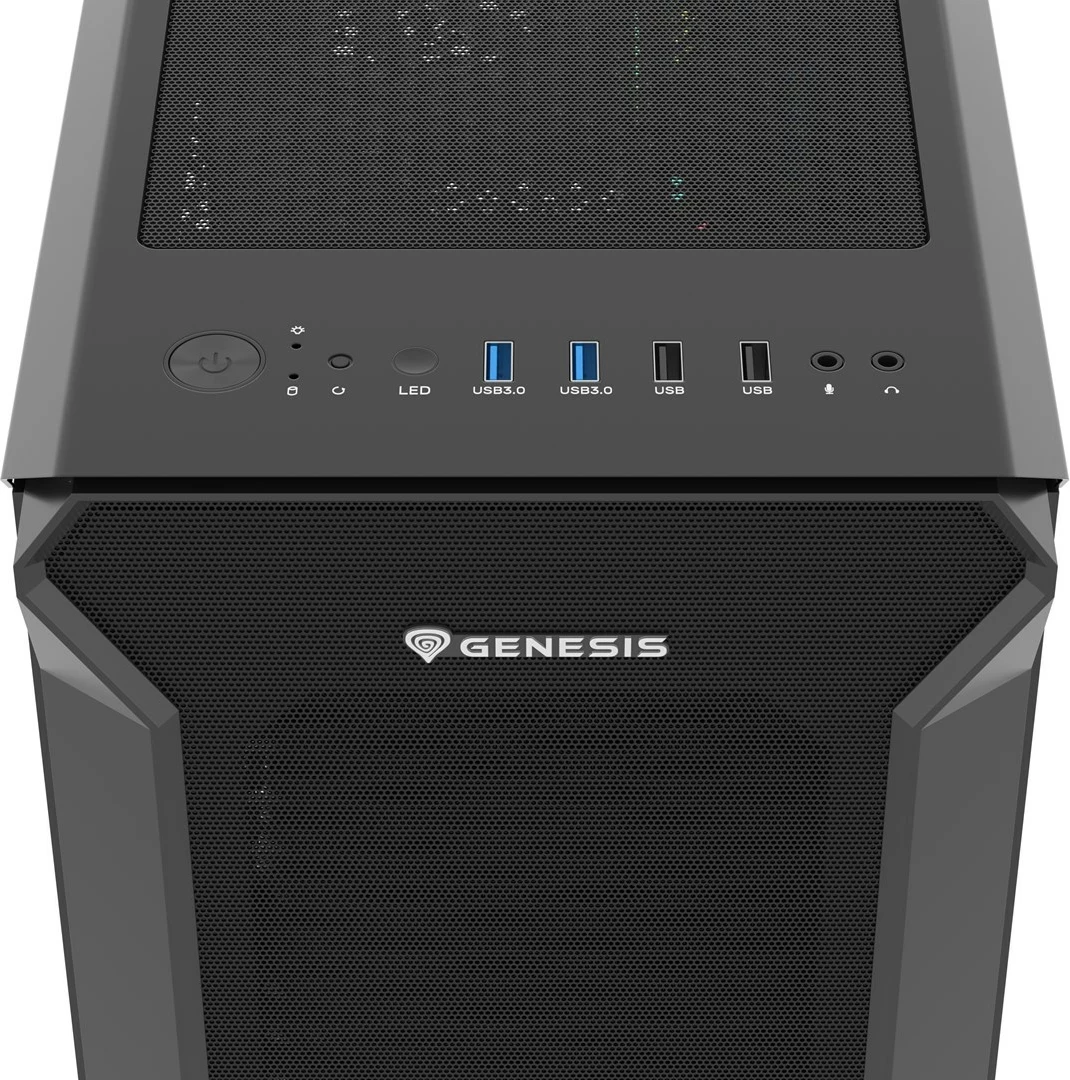 Midi tower ohišje GENESIS Irid 505F, črno
