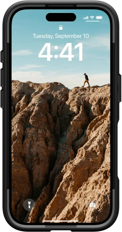 Zaščitni ovitek Urban Armor Gear Civilian za Apple, 6,1", črn