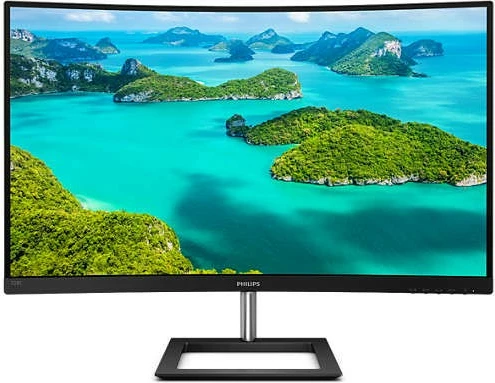 Ukrivljen monitor 31,5'', 4K, VA, Philips 328E1CA/00, črn