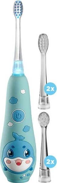 Sonična otroška električna zobna ščetka KIDO SMILE ZK3020, Concept, 4 nastavki, modra