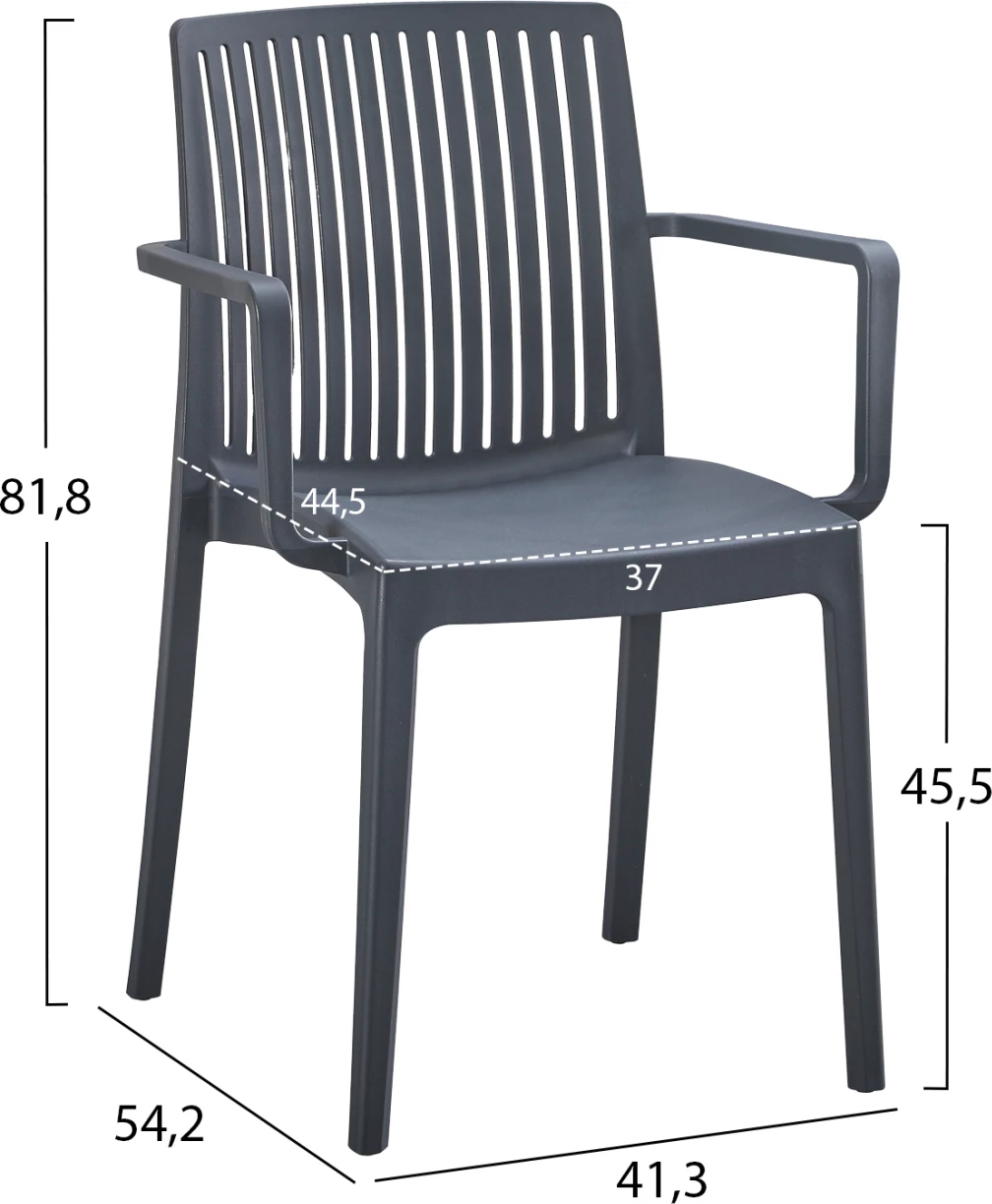 Polipropilenski stol IDA FH6127.03, siv 41,3x54,2x81,8 cm