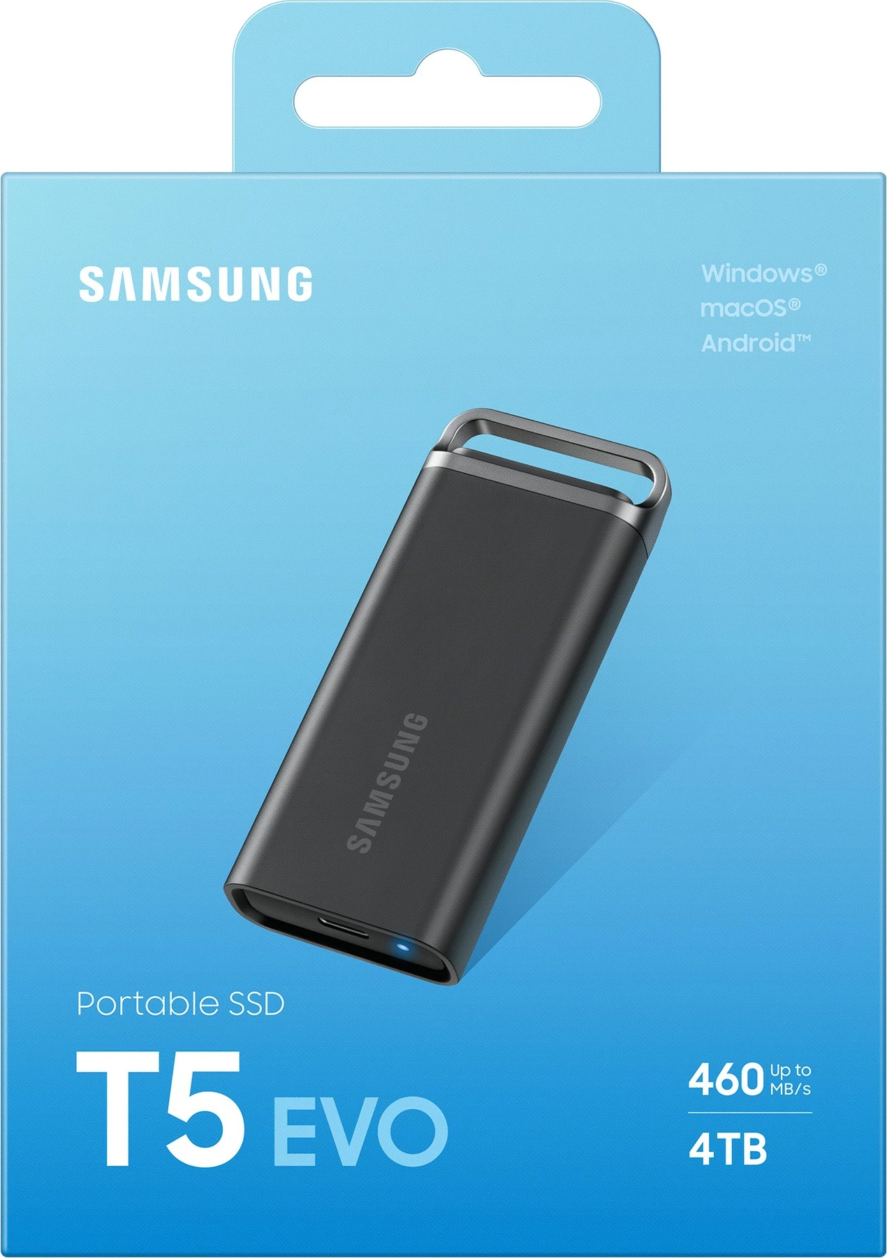 Zunanji SSD, 4 TB, USB 3.2 Gen 1, črn Samsung MU-PH4T0S