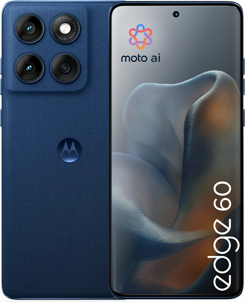 Pametni telefon Motorola edge 60, 6,67", 12 GB RAM, 256 GB, 5G, modra