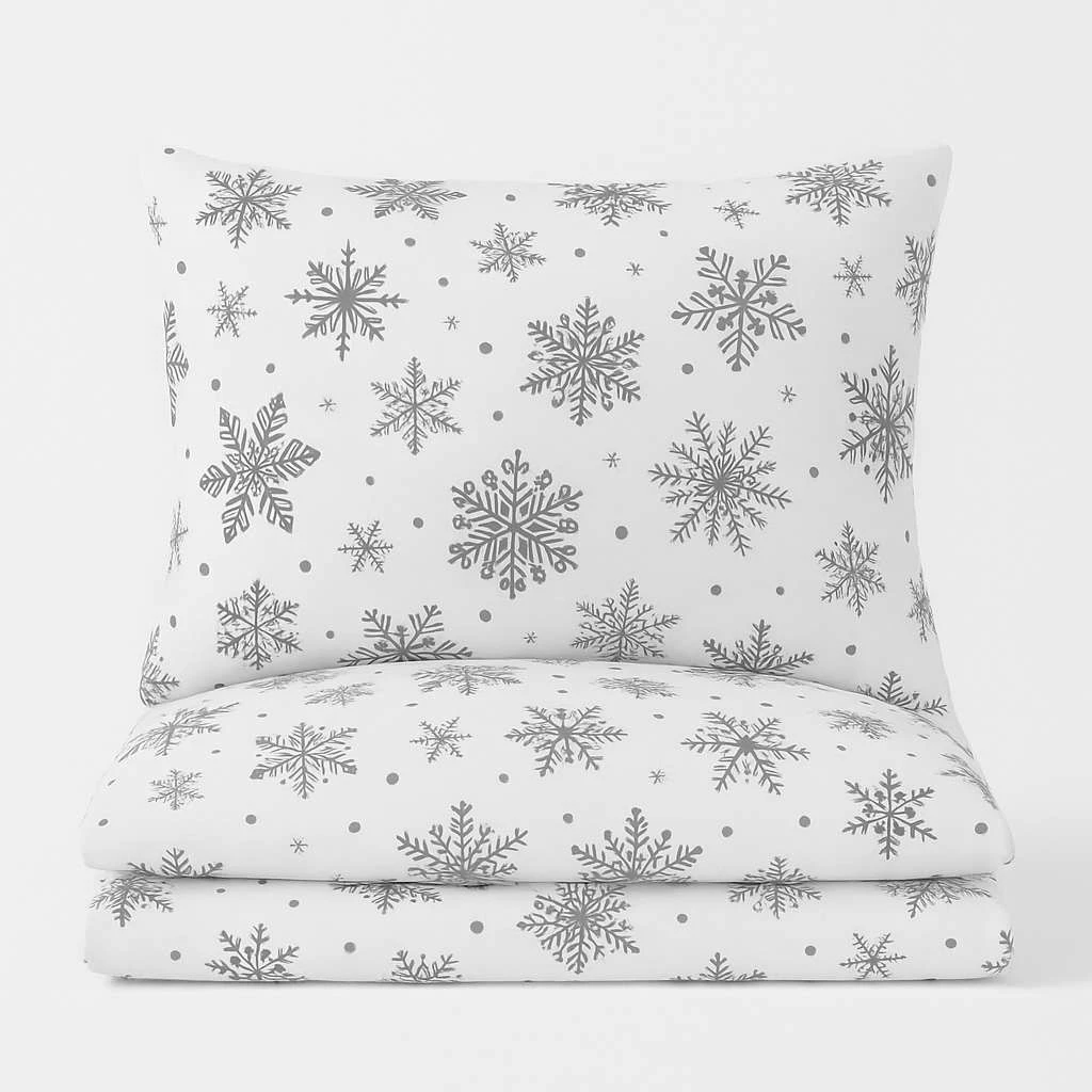 Prevleka za odejo enojna, bela-siva, L'essentiel Chr-Coverset-3