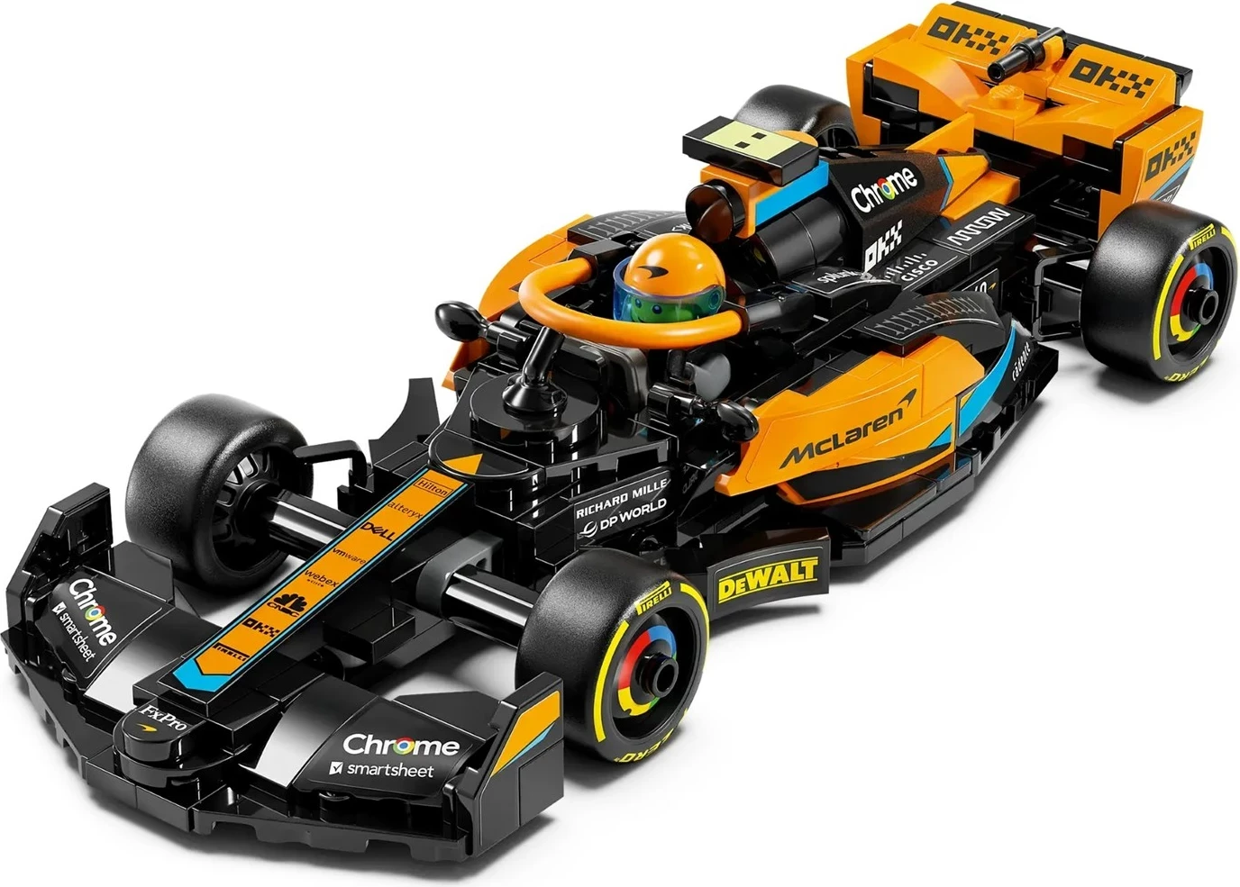 Model dirkalnika McLaren Formula 1 2023, LEGO Speed Champions 76919