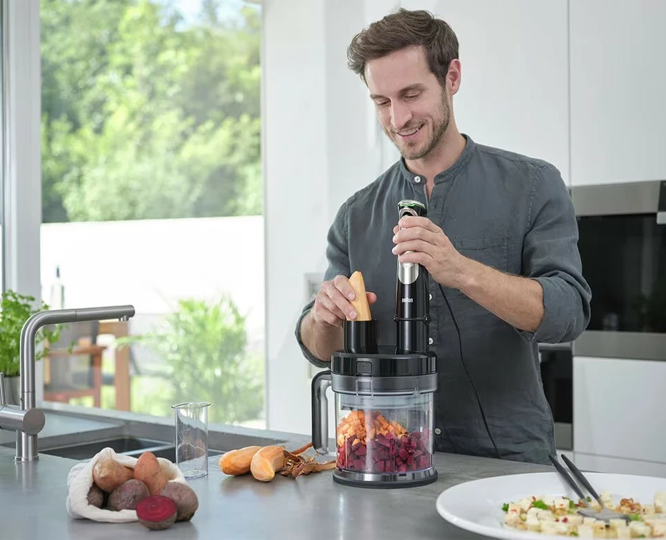 Ročni mešalnik Braun MultiQuick 9 MQ9195XLI, 1200 W, črno-srebrn