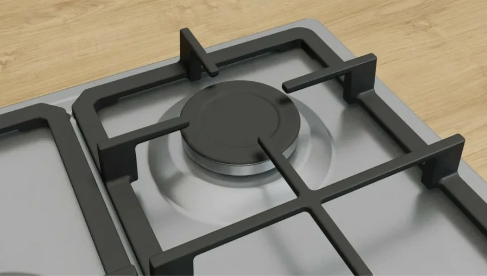 Plošča na plin, 5 kuhališč Bosch PGQ7B5K90, siva