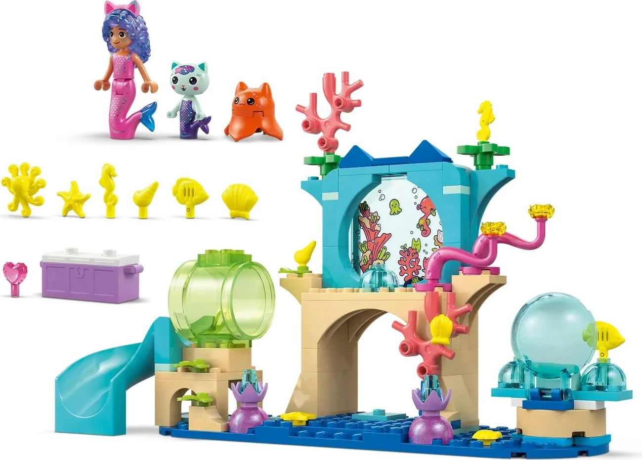 Set morske deklice Gabby’s Dollhouse Mermaid Gabby's Aquarium Adventure 11204, 103 delov