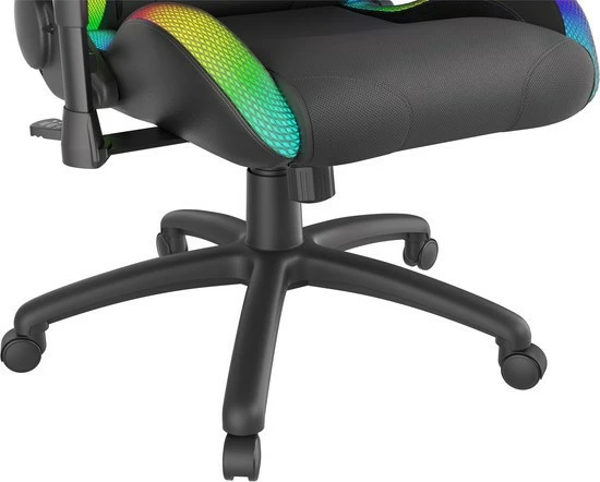 Igralni stol Genesis Trit 500 RGB, eco usnje in tekstil, črn