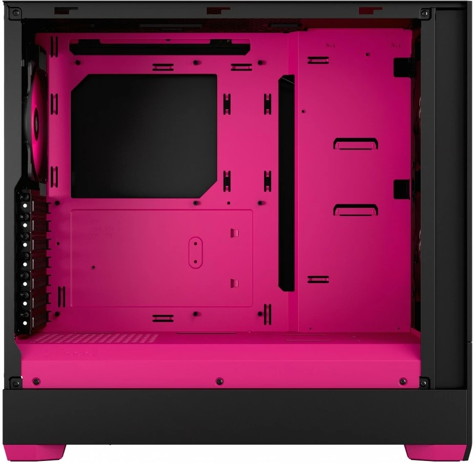 Računalniško ohišje Midi Tower Pop Air Core TG Clear Tint RGB, Fractal Design, ATX, Micro ATX, Mini ITX, črno/magenta