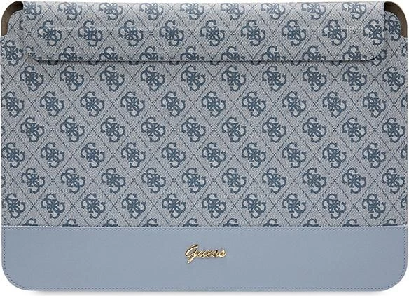 Ovitek za prenosnik Guess 4G Stripe Metal Logo, do 14", moder