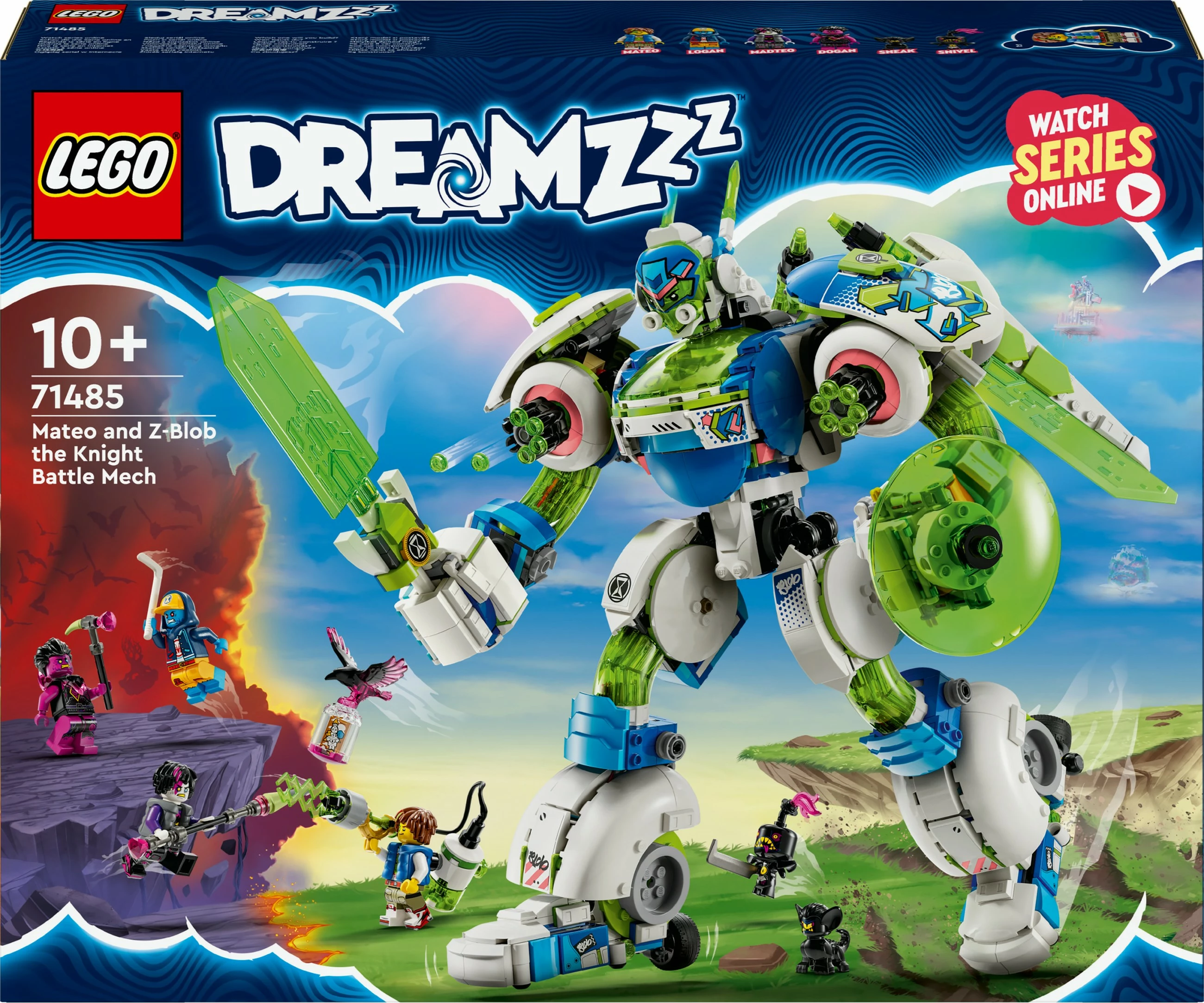Gradbeni set DreamZzz Mateo in Z-Blob Mech Grelec LEGO 71485, večbarven
