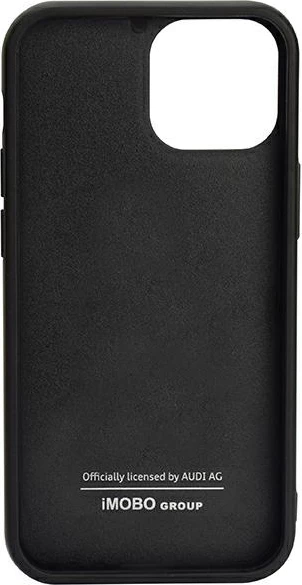 Ovitek z vzorcem ogljikovih vlaken Audi Carbon Fiber Stripe za iPhone 13 Pro / 13 6,1", črn
