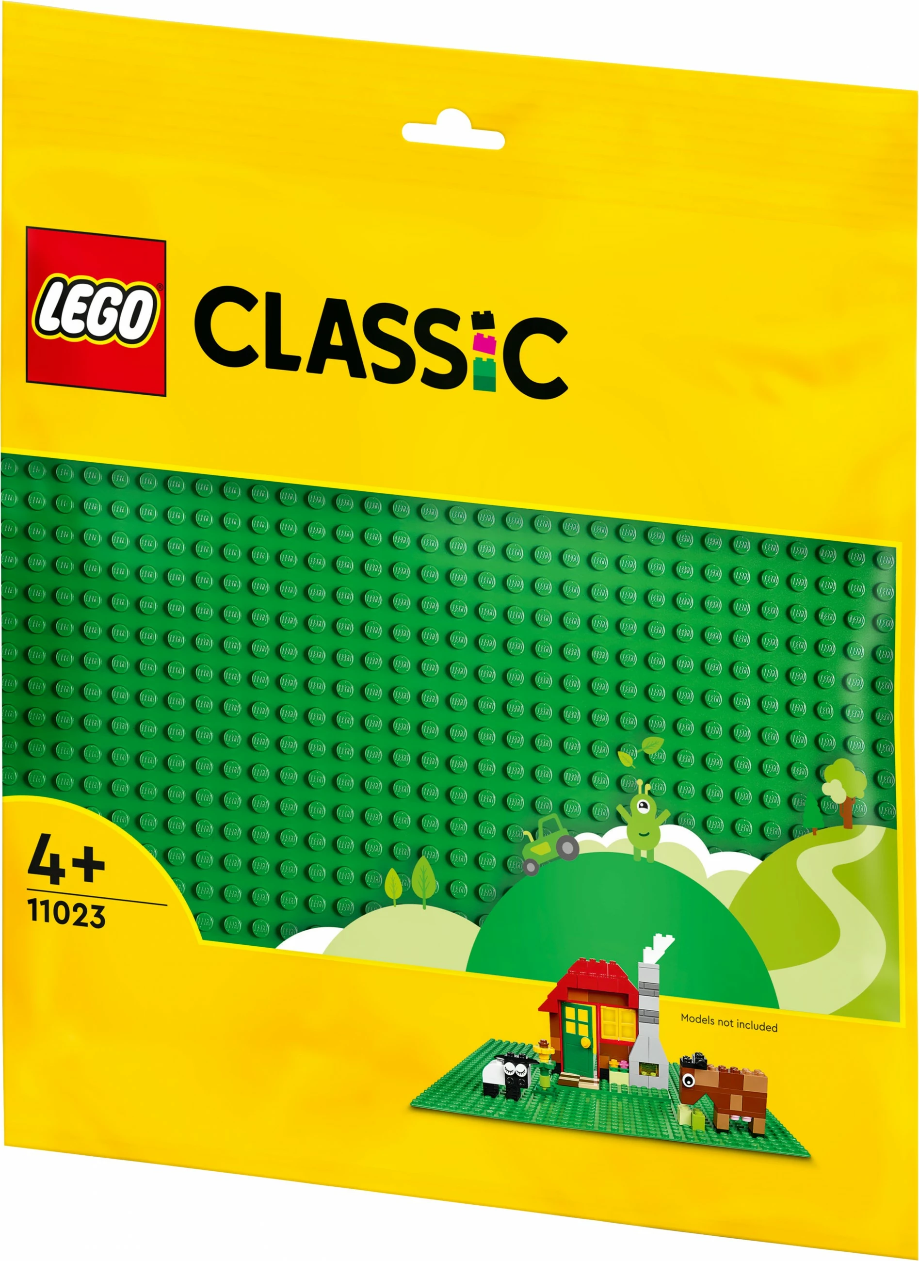 Bazna plošča za gradnjo, LEGO Classic Green Baseplate, od 4. leta, plastika, 1 kos, večbarvna