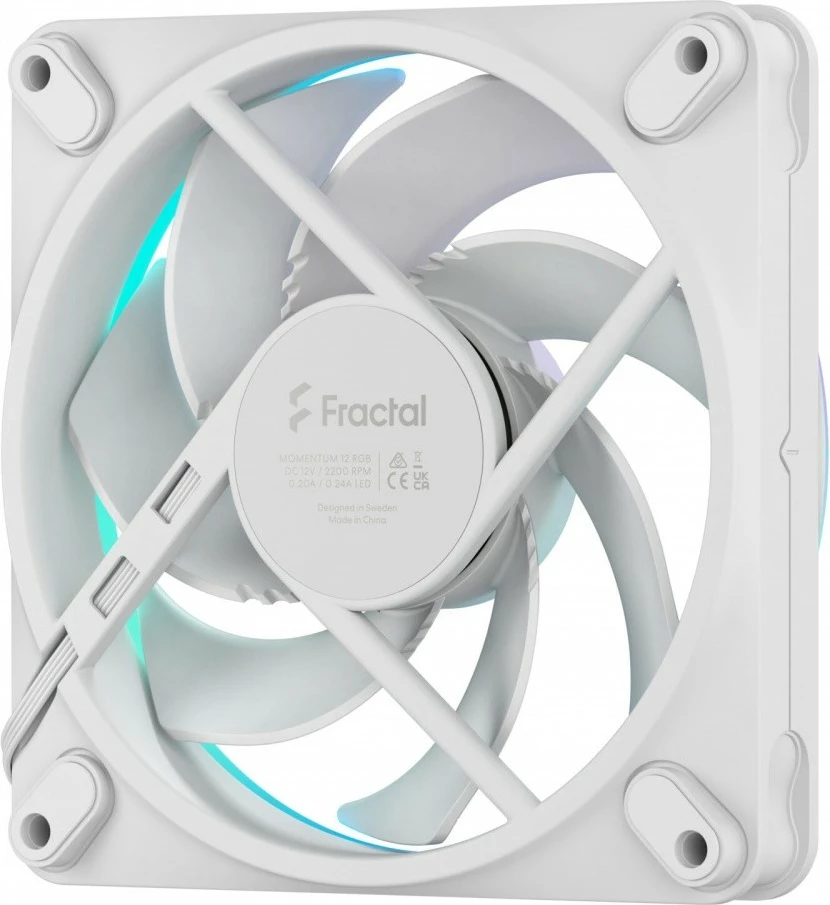 Ventilator za računalniško ohišje Momentum 12 RGB White, Fractal Design, 120 mm