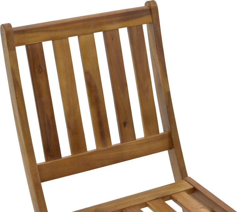 Klop za vrt iz akacije, zložen Elijie, naravna barva, 45x62x90cm