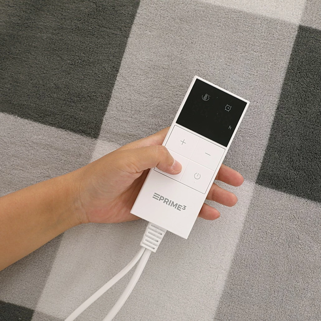 Električna odeja PRIME3 SHT41, 180 x 130 cm, 10 stopenj, timer, bež/siva/črna