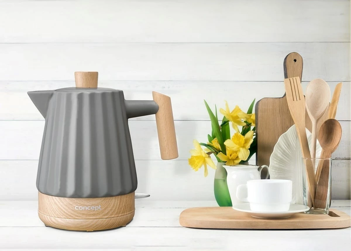 Električni čajnik 1,5 l, temno siv Concept RK0092