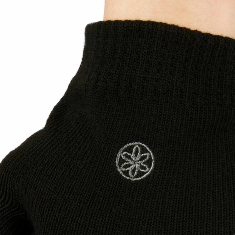 Brezprstne rokavice za jogo GAIAM, za moške in ženske, črne