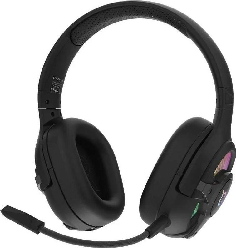 Brezžične in žične igralne slušalke AQIRYS ARA, črne