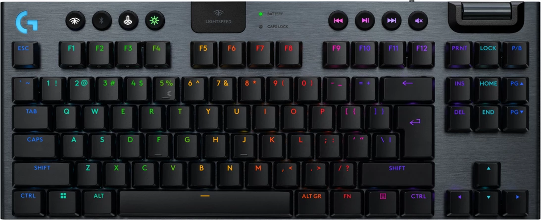 Igralna brezžična tipkovnica TKL Logitech G915 X Lightspeed 920-012757, US-Int, RGB, črna