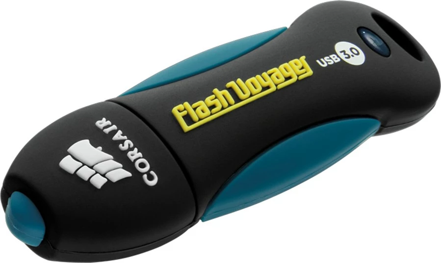 USB ključ Corsair Voyager 64GB, USB 3.0, črn/moder