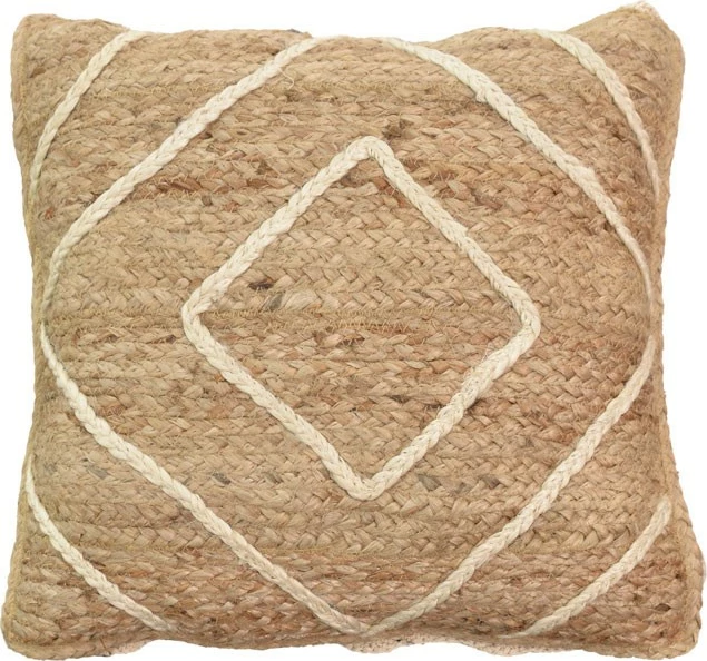 Dekorativna blazina Teddiens, naravna, 100% juta, 45x45x2.5 cm