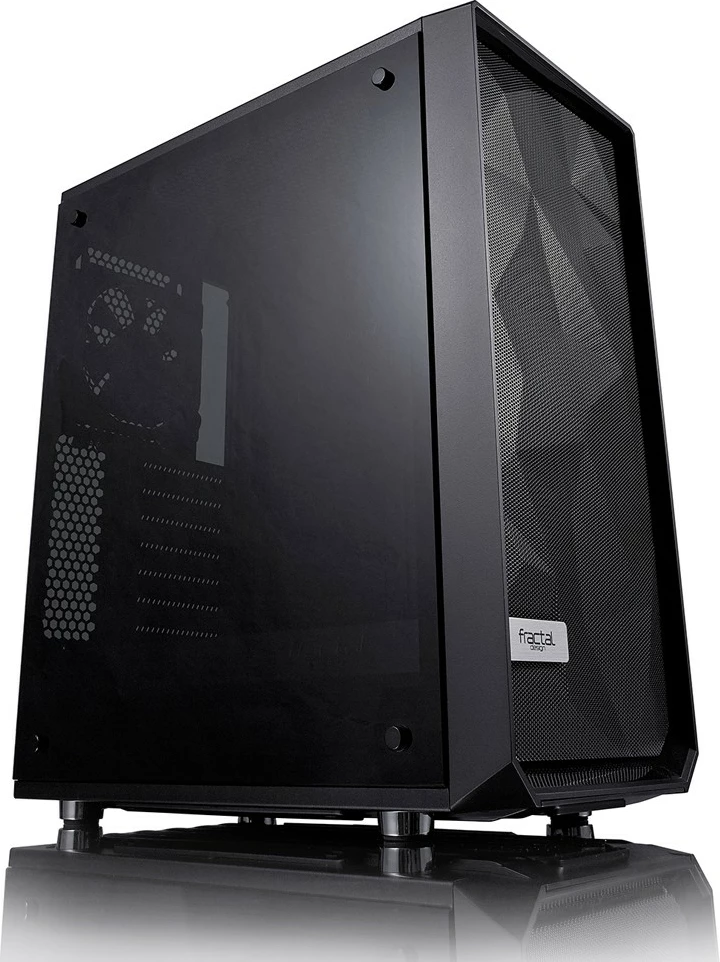 Računalniško ohišje Fractal Design Meshify C Blackout, Midi Tower, ATX/ITX/mATX, kaljeno steklo, črno