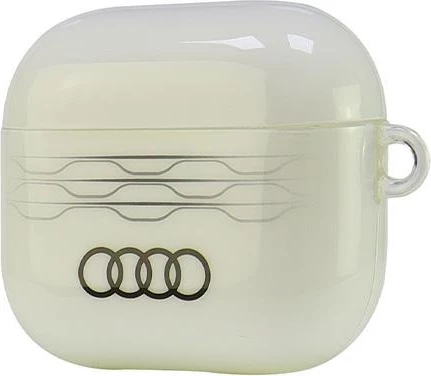 Ovitek za AirPods 3 Audi IML Geometric Pattern, bel