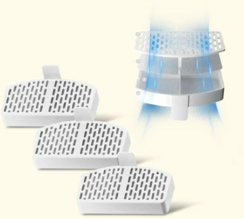 Avtomatski hranilnik za hišne ljubljenčke Panasonic CP-JNF01CW, plastika, inox, bel